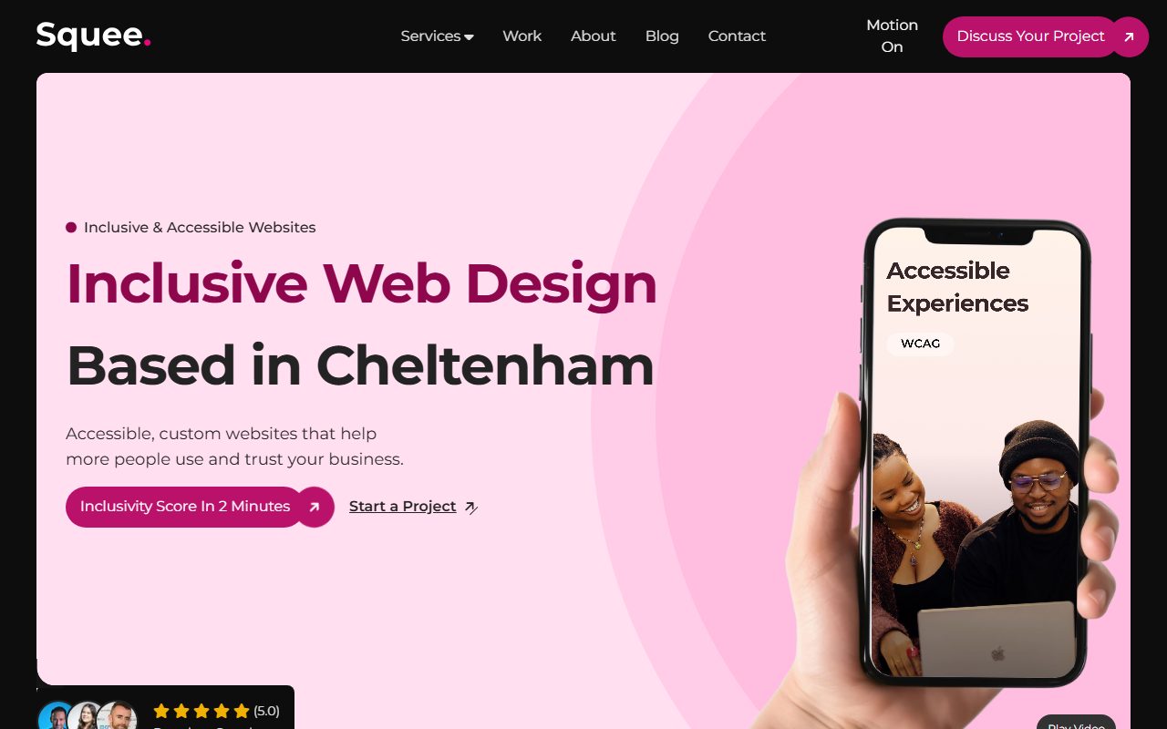 Squee Design — WordPress project by Muhammad Arfa Rehman